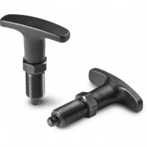 T Handle-style Spring Plunger With Fixing Thread