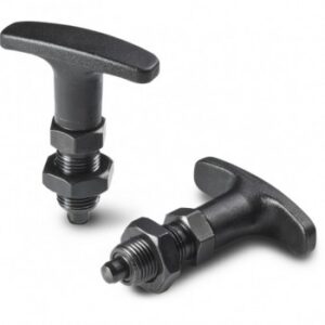 T Handle-style Spring Plunger With Fixing Thread and Nut
