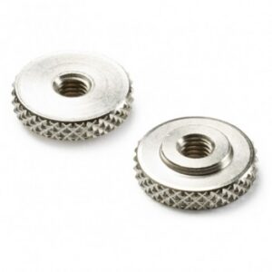 Knurled Metal Handwheel With Short Hub and Threaded Bore