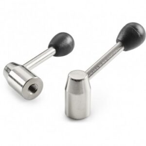 Fixed Metal Lever With Inclined Arm and Threaded Hole