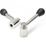 Fixed Metal Lever With Inclined Arm and Smooth Hole
