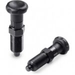 Knob-style Spring Plunger With Locking Position and Fine Pitch Thread