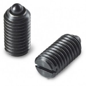 Steel Spring Plunger With Slotted End and Nose Pin