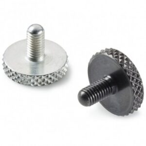 Din 653 - Full Steel Diamond Knurled Thumb Screw With Threaded Dome-end Stud