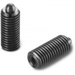 Threaded Steel Spring Plunger With Grub Screw and Nose Pin
